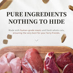 Herz Air-Dried Dog Food Lamb & Duck Liver Recipe 1 lb, All-Natural, High-Protein, Grain-Free, Limited Ingredients, Complete & Balanced, Premium Canine Cuisine