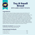 Solid Gold Toy & Small Breed Dry Dog Food Small Bites – Real Lamb, Grain Free, Gluten Free, High Fiber Healthy Kibble w/Probiotics for Gut Health & Digestion Support– All Ages NutrientBoost –3.75LB