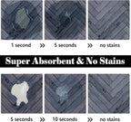 Dog Food Mats for Floors Absorbent, Pet Cat Food Mat - Quick Dry Dog Bowl Mats for Food and Water, Eco-Friendly Boho Pet Supplies