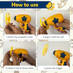 18 PCS Cat Fetch Toy with Colorful Flying Propellers Set, Cat Playing Tracking Interactive Toys for Kitten Chasing Training Hunting