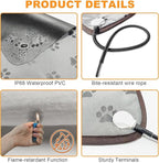 Bestio Cat Heating Pad 16 in Pet Heating Pad, Obtained MET and UL Dual Certification,Smart Thermostat Switch Adjustable from 1-24 Hours, Indoor Heated Electric Pet Bed for Cats Dogs - Gray