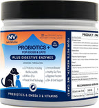 Freeze Dried Probiotics for Dogs - Chicken Flavor - 120 Chews - 6 Billion CFUs, 12 Strains + Prebiotics, Enzymes & Omega 3 for Gut Health, Digestive Health, and Skin & Coat Health