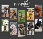 Puppytie No Pull Dog Harness with Multifunction Dog Leash,Soft Adjustable No Choke Escape Proof Pet Harness Vest for Medium Dogs,Knitted Black-White,M