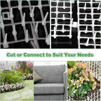 1 Pcs White Cat Scat Mat with 16 Garden Staples, 1FT Width × 13FT Length Cat Repellent Mat, Cat Deterrent Mat for Indoor and Outdoor to Keep Pet Away