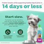 TropiClean Fresh Breath Water Additive for Dogs with Glucosamine, Hip and Joint Support for Dogs, Breath Freshener & Teeth Cleaning Solution, 33.8oz.