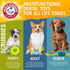 Arm & Hammer for Pets Throw N’ Tug Dental Chew Toy Infused with Baking Soda - Perfect for Aggressive Chewers, Large Dogs, and Tug of War Play - Rope Component for Tossing Fun - Dental Health Support
