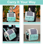 Pet Backpack Carrier for Small Dogs, Cats, Kittens, Rabbits – Airline Approved Travel Bag with Breathable Mesh and Padded Straps – Soft-Sided Cat Carrier Backpack for Hiking, Camping, Trips