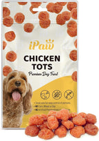 iPaw Chicken Tots Dog Treats for Puppy Training, All Natural Human Grade Dog Treat, Hypoallergenic, Easy to Digest (Chicken Tots)