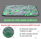 Paw Legend Self Warming Cat Bed Mat (25.6" x 19.7") Self Heating Cat Dog Pad Ultra Soft Extra Warm Thermal Indoor Outdoor Sleeping Washable Non-Slip Bottom Dog Heating Pad
