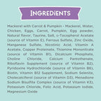 LOVE, NALA - Natural Adult Cat Wet Food - Pate Mackerel with Carrot & Pumpkin Recipe- Grain Free, Non-GMO, Lean Protein, Omega 3, Digestive Fiber Blend, Added Minerals & Vitamins - 12 Pack 2.4 lbs.