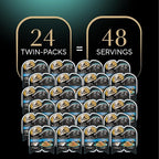 Sheba Gravy Indulgence Adult Wet Cat Food Whitefish Entree in Extra Gravy, 2.6 oz. Twin-Pack Trays (24 Count, 48 Servings)