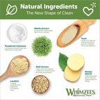 Whimzees Wellness Alligator Dog Dental Treats, Natural Chews, Large Size, (6 Count)