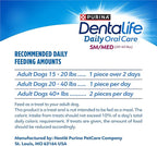 DentaLife Daily Oral Care Dog Treats for Small and Medium Dogs, Chewy Dental Treat to Freshen Breath and Fight Tartar, Chicken Flavor, 35.7 oz. each, 47 Chews each/94 Total Chews - 47 ct. Pouch