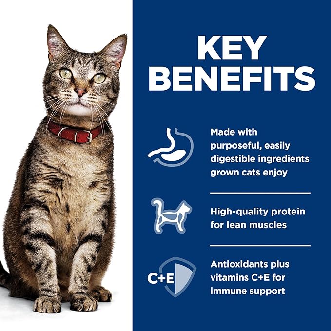 Hill's Science Diet Adult 1-6, Adult 1-6 Premium Nutrition, Wet Cat Food, Beef Minced, 2.9 oz Can, Case of 24