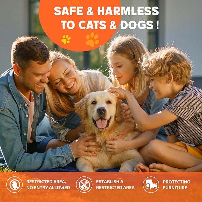 Cat Deterrent Spray, 100% Natural cat Scratch Furniture Protector - no chew Spray for Dogs Protect Furniture, Rugs and Plants - Establish Boundaries