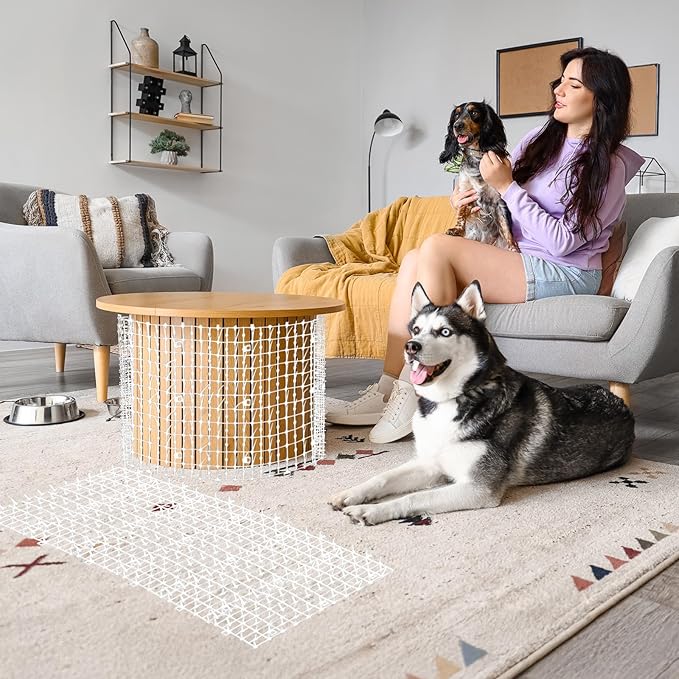 Zopeal 13ft Cat Repellent Mat with 12 Ground Stakes 12 Zip Ties, Spikes Deterrent Mat Keep Dog Off Couch for Indoor Outdoor Keep Pet Off Yard Garden, 158 x 12 Inch/1 Roll