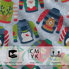 Christmas Ugly Sweater Hand Towel Set of 2,Childish Christmas Holiday Sweater Bathroom Kitchen Towel,Soft Absorben for Bathroom Kitchen Hotel 28"x14"