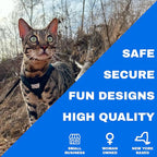 Travel Cat The Emerald Explorer Limited Edition Green Harness and Leash Set - Adjustable Fit Mesh Cat Harness with Reflective Strap - Escape Proof Harness for Cats, Kitten (Large)