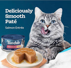 Blue Buffalo Tastefuls Wet Cat Food Paté, Made with Natural Ingredients | Salmon Entrée, 3-oz. Cans (24 Count)