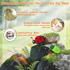 3 Pack Catnip Toy for Cats,Realistic Bug Cat Toys,Bell Sould Kitten Bite Kicker Toys, Interactive Kitty Toys for Christmas Cats Gift