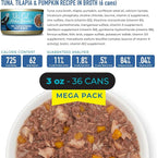 Tiki Cat Aloha Friends Wet Cat Food, Tuna Favorites, Mega Pack, 3 oz. Can (36 Count)