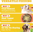 Wellix Freeze Dried Quail Eggs for Cats&Dog Treats - High-Protein Quail Egg Yolk Freeze Dried Cat Treats for Skin&Coat Health - Delicious Training Snacks for Pets 4.2oz