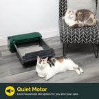 Pet Zone Smart Scoop Litter Box Value Pack, Self Cleaning, Hands-Free Large Litter Box, Easy to Clean