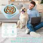 Slow Feeder Dog Bowls for Healthy Eating, Non-Slip and Anti-Choking Design, Reduces Bloating & Overeating for Medium Dogs and Cats, Easy to Clean