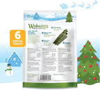 WHIMZEES Wellness Holiday Dog Dental Treats, Natural Chews, for Dogs, Size Medium Stick, (6 Count)