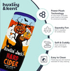Huxley & Kent Halloween Funny Dog Toy w/Squeaker – Power Plush Squeaky Dog Toys for Small, Medium & Large Dogs – Soft Stuffed Animal for Indoor Play & Fetch - Howlin' Jacks Hard Cider, One Size