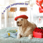 Turtle Squeaky Dog Toy - New 2025 Indestructible Tug of War Crinkle Dog Toy for Aggressive Chewers, Tough Large Breed Interactive Trianing Fun to Keep Them Busy