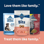 Blue Buffalo Bits Soft Dog Treats for Training, Made with Natural Ingredients & Enhanced with DHA, Salmon Recipe, 4-oz Bag