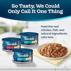 Blue Buffalo Tastefuls Flaked Wet Cat Food Variety Pack, Made with Natural Ingredients, Tuna, Chicken, Fish & Shrimp, 3-oz Cans (12 Count, 4 of Each)