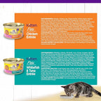 Wellness Complete Health Pate Kitten Wet Cat Food, Natural, Protein-Rich, Grain Free, 3 Ounce, 12 Pack, (Whitefish & Chicken Variety Pack)