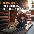 PETNF Outdoor Heating Pad for Cats, Pet Heating Pad for Outdoor Cat House,Safe Electric Cat Warming Pad,Waterproof Heated Cat House for Outside Feral Cat Animal,Outdoor Heat Cat Dog Bed Mat, 20"X16"