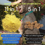 Native Pet Dog Vitamins & Supplements - 11-in-1 Multivitamin Powder for Dogs Food Topper - Collagen, Glucosamine, Probiotics, Omega & More- Supports Healthy Gut, Mobility & Overall Health -30 Scoops