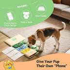 Nocciola Interactive Dog Toy, 28" x 16" Snuffle Mat for Dogs Phone Alarm Clock Design Slow Feeder Mental Stimulation Dog Enrichment Hide and Seek Dog Puzzle Sniff Mat Toys for Small Medium Large Dogs