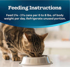 Blue Buffalo Tastefuls Wet Cat Food Paté, Made with Natural Ingredients, Ocean Fish and Tuna Entrée, 5.5-oz Cans (24 Count)