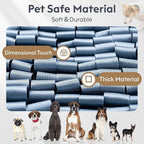 Snuffle Mat for Dogs, Dog Puzzle Mat, Interactive Dog Toys for Enrichment,Sniff Mats with Non-Slip Backing,Suitable for Breeds and Sizes of Dogs (Silver, 17" X 15")