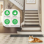 16 x 8 Inch Scat Mat for Cats, 16 Pack Scat Mat with Spikes Outdoor - Cat Deterrent Mat with Strips Digging Stopper, Cat Spike Mat to Keep Animals Away from Furniture