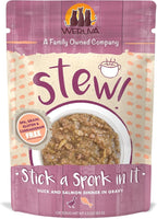 Weruva Classic Cat Stews, Stick A Spork in It with Duck & Salmon in Gravy, 3oz Pouch (Pack of 12)