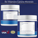 Rx Vitamins Canine Minerals - Essential Minerals for Dogs - Calcium, Magnesium, Iron Supplement, Bone and Joint Supplement for K9, Immune Support - 16oz