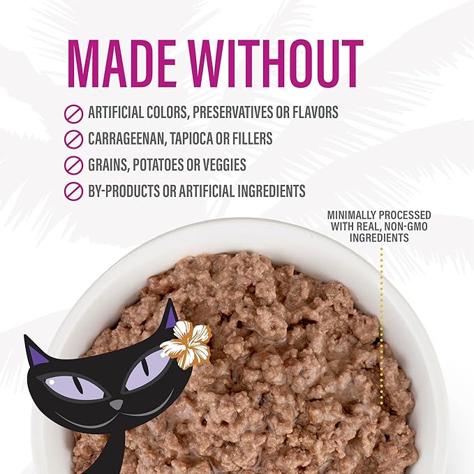 Tiki Cat After Dark Pate Wet Cat Food, Wild Venison & Beef Liver, 3 oz. Cans (12 Count)