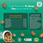 Doggie Dailies Calming Chews, Melatonin & Chamomile for Stress Relief, Relaxation & Anxiety (Peanut Butter, 225 Soft Chews)