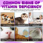 15-in-1 Multivitamin Drops for Cats - Immune Support, Skin & Coat Health, Digestion, Joint Care - with Vitamins A, B, C, D, E - Liquid Supplement for All Life Stages, 2 fl.oz/60ml, 2 Pack