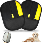 2 Pcs Pet Hair Removal Glove for Cats & Dogs,Newly Upgraded Pet Hair Gloves Electrostatic Pet Hair Remover Gloves,Reusable Pet Hair Remover Tool For Couch Clothes Carpet Car Seat,9.45 *7.1 in