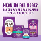 Stella & Chewy's Meowfulls Freeze Dried Cat Treats - Whitefish & Salmon Recipe - Raw Protein with Probiotics & Salmon Oil - 1 Calorie Per Treat - 1.5 oz