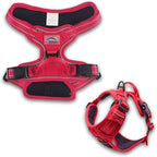 Doggie Design Venture Paw No Pull Dog Harness - Simple Adjustable Puppy Harness - Anti Pull Dog Collar for Walks and Outdoor Adventures - Crimson, S