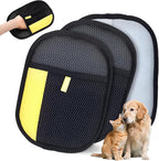 2Pcs Pet Hair Removal Gloves for Cats and Dogs. The Latest Reusable electrostatic pet Hair Removal Gloves.Pet Hair Removal Tool Suitable for Sofas, Bed Sheets, Clothing, and car Seats