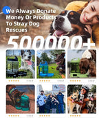 lesotc Dog Travel Water Bottle Portable with Pull-Out Drinking Bowl, 77oz Large Travel Water Bowl Dispenser for Dogs Camping Essentials Hiking Beach Road Trip Park Walking On The Go Must Haves, Green